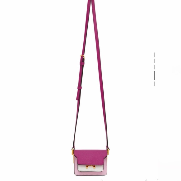 Pink & White Nano Tri Trunk Shoulder Bag - Picture 10 of 11
